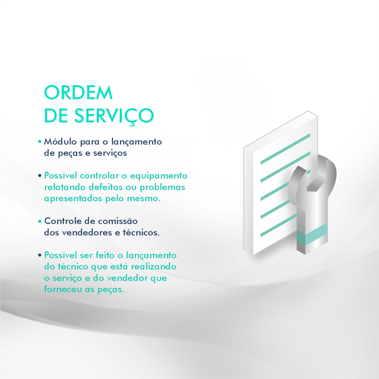 "Solução eficiente para gestão de ordens de serviço, simplificando o processo e aumentando a produtividade."